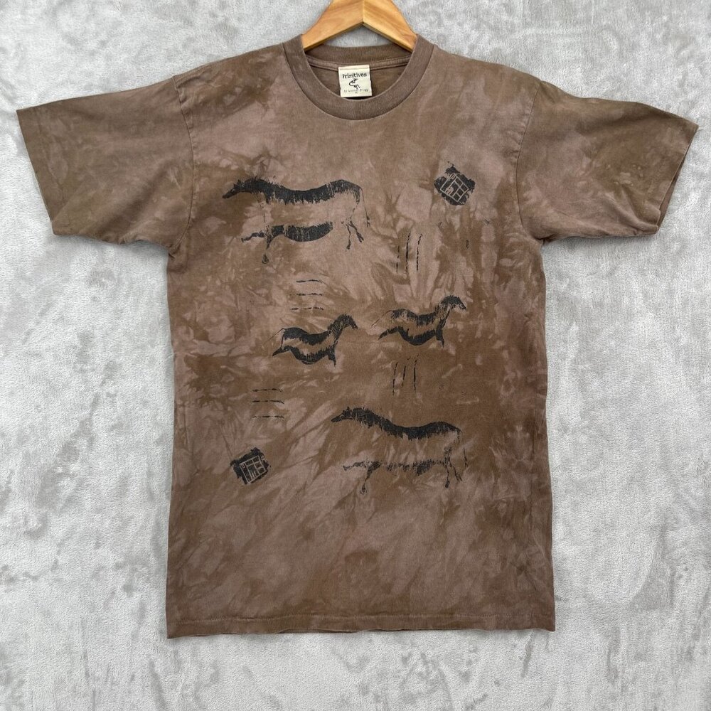 Primitives Andrea Bragg Vintage Southwestern Horses Tie Dye Graphic Tee